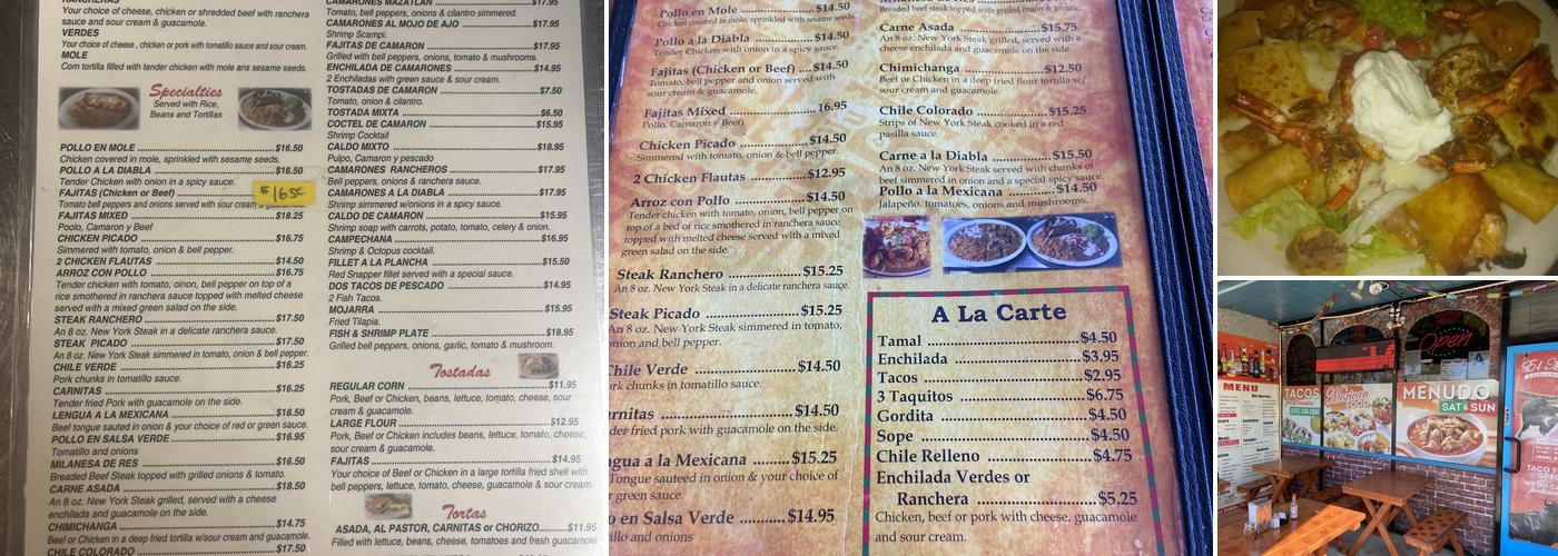 El Matador Authentic restaurant Menu