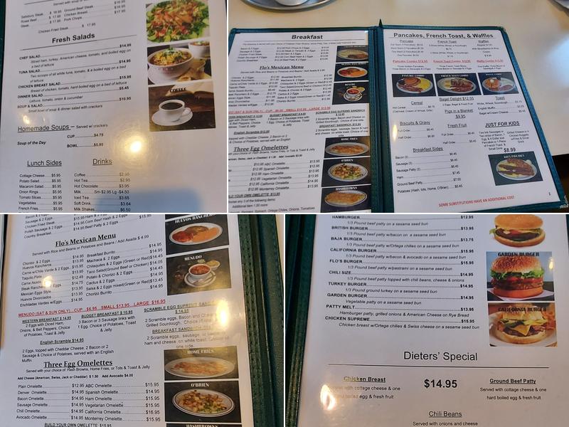 Flo's Coffee Shop Menu