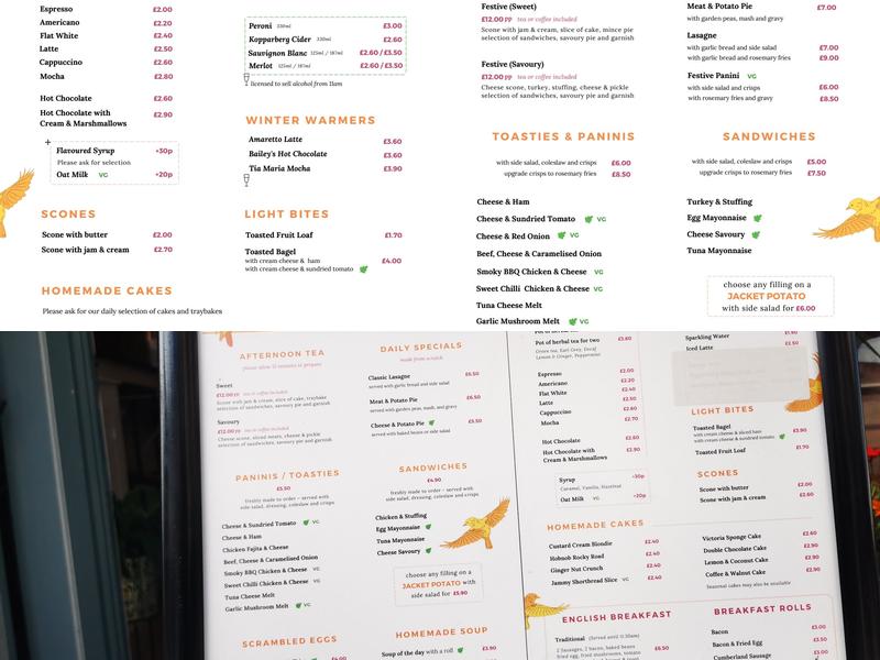 Annabell's Tea Room Menu