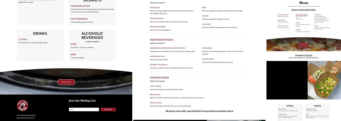 That's A Some Pizza Menu