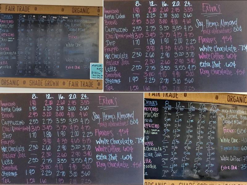 Fraîche Cup Menu