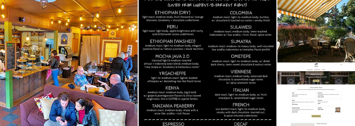 Pegasus Coffee House Menu