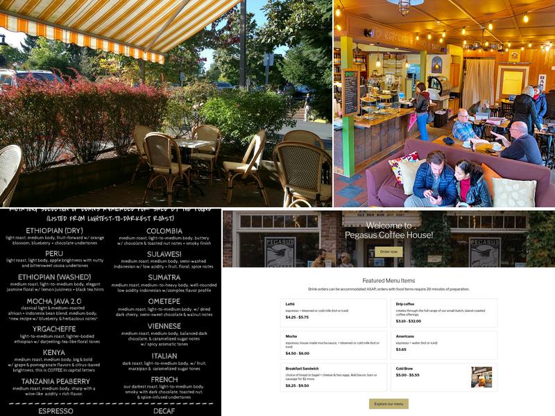 Pegasus Coffee House Menu