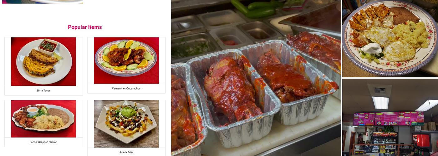 SABOR CASERO Taqueria y pupuseria Menu