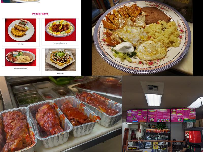 SABOR CASERO Taqueria y pupuseria Menu