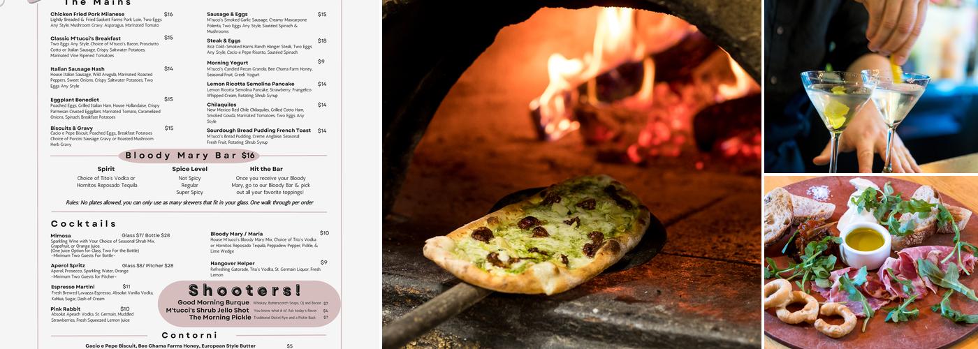 M'tucci's Italian Menu