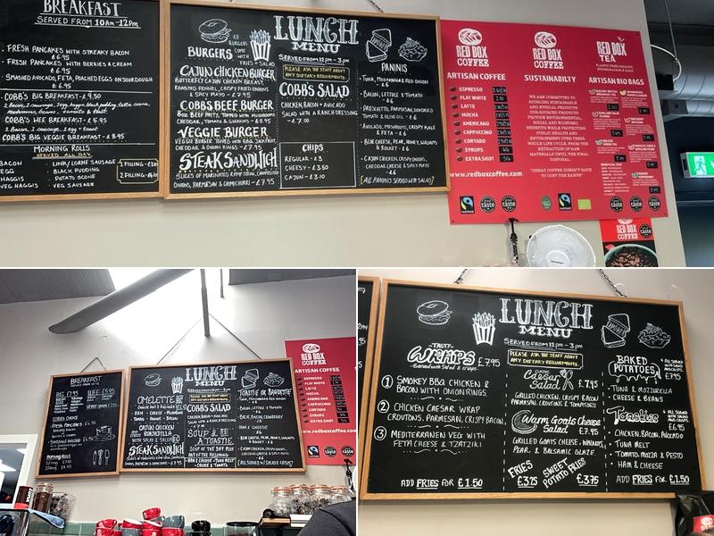 Cobbs Dunfermline Menu