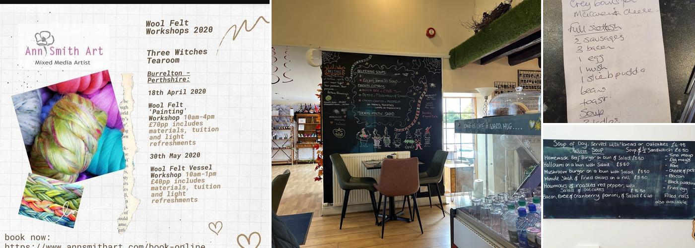 Three Witches Tearoom Menu