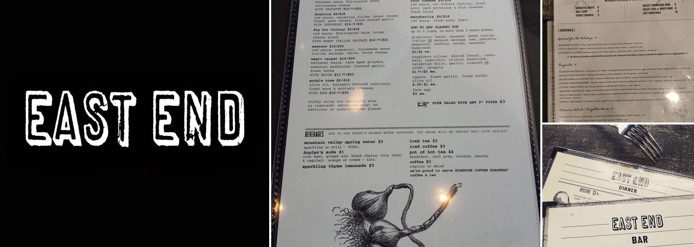 East End Menu