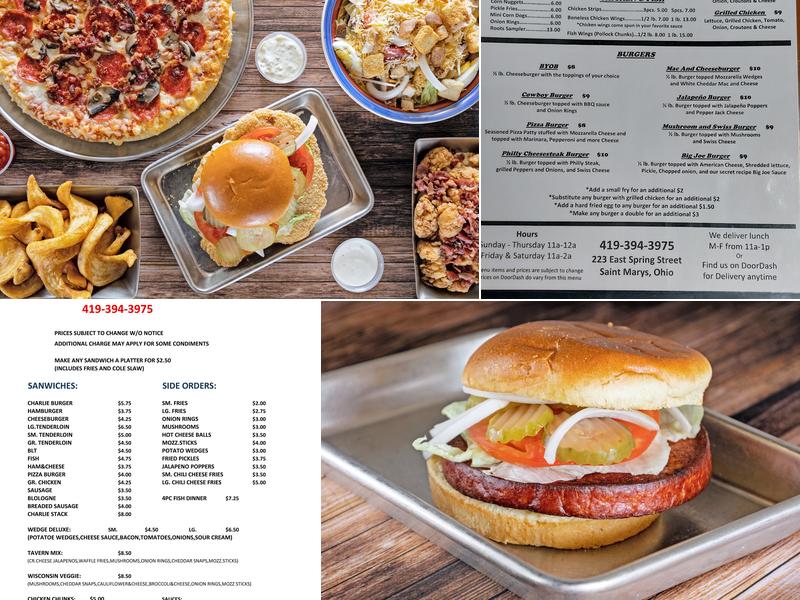 Roots Pub Menu
