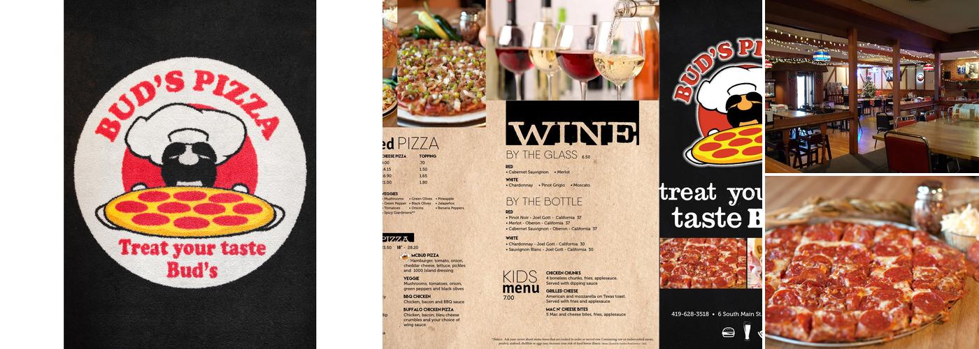Bud's Pizza Menu