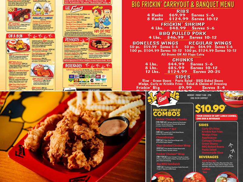 Fricker's Menu