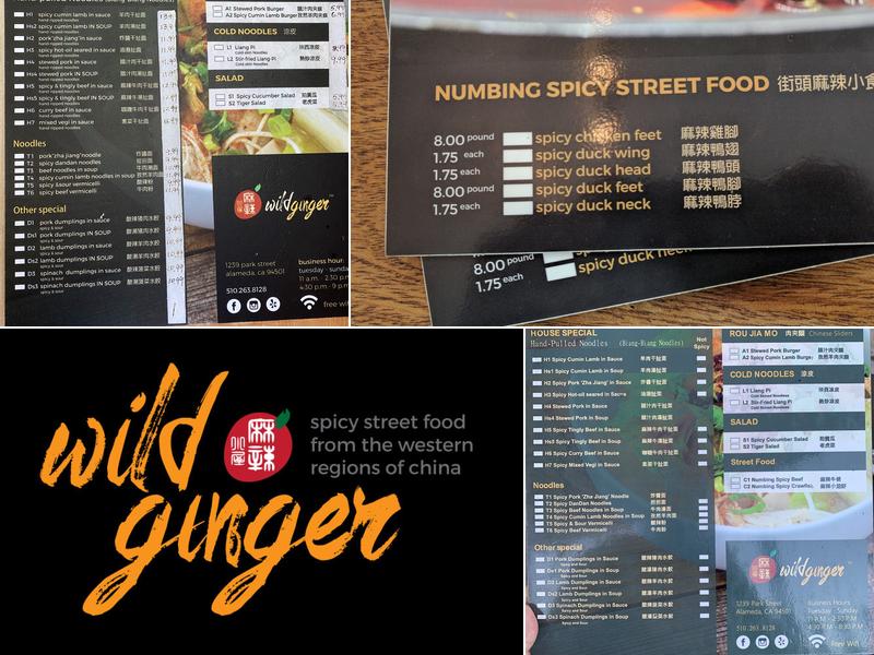 Wild Ginger Menu