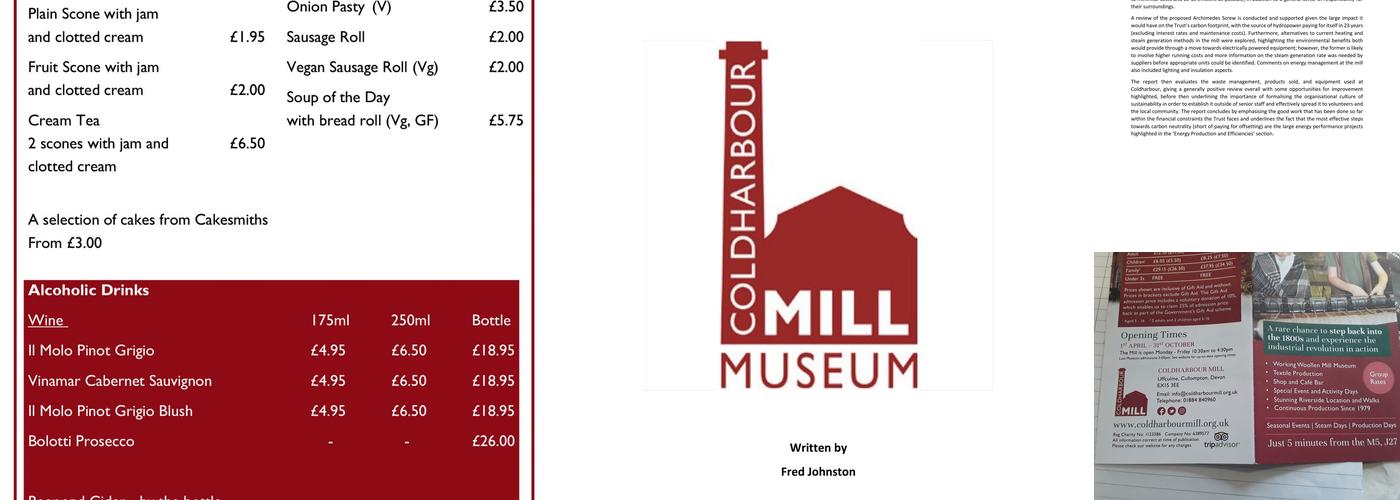 Grist Mill Cafe Bar Menu