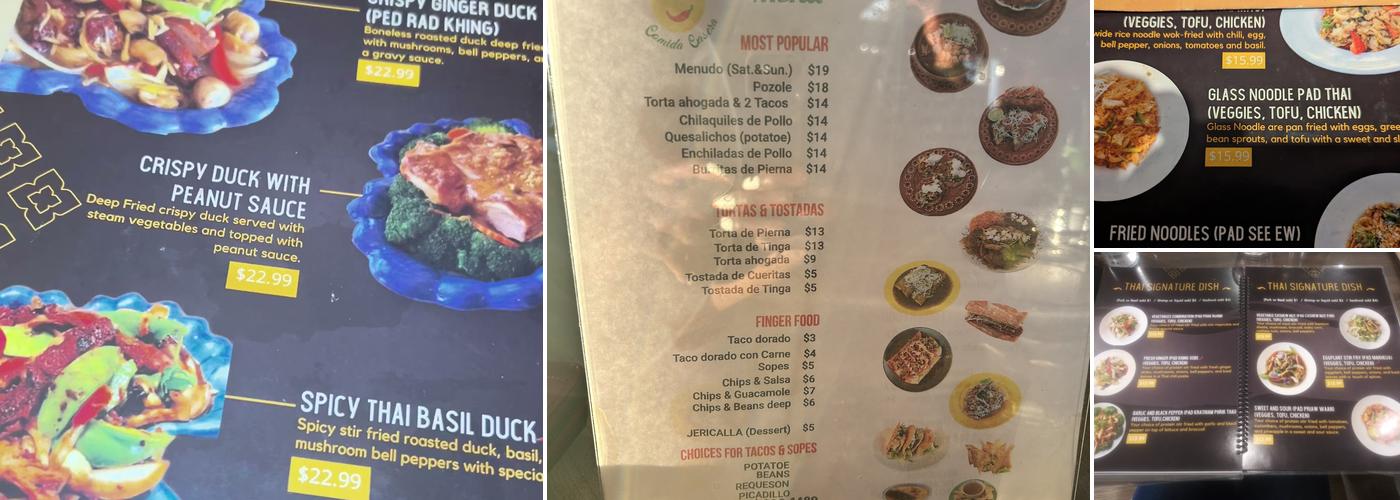 Toomie's Thai By Thai Golden Rice Menu