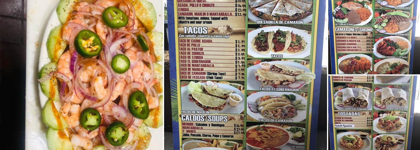 Mariscos Camacho Menu