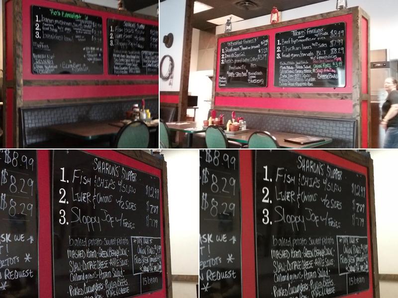 Sharon's Homestyle Cookin' Menu