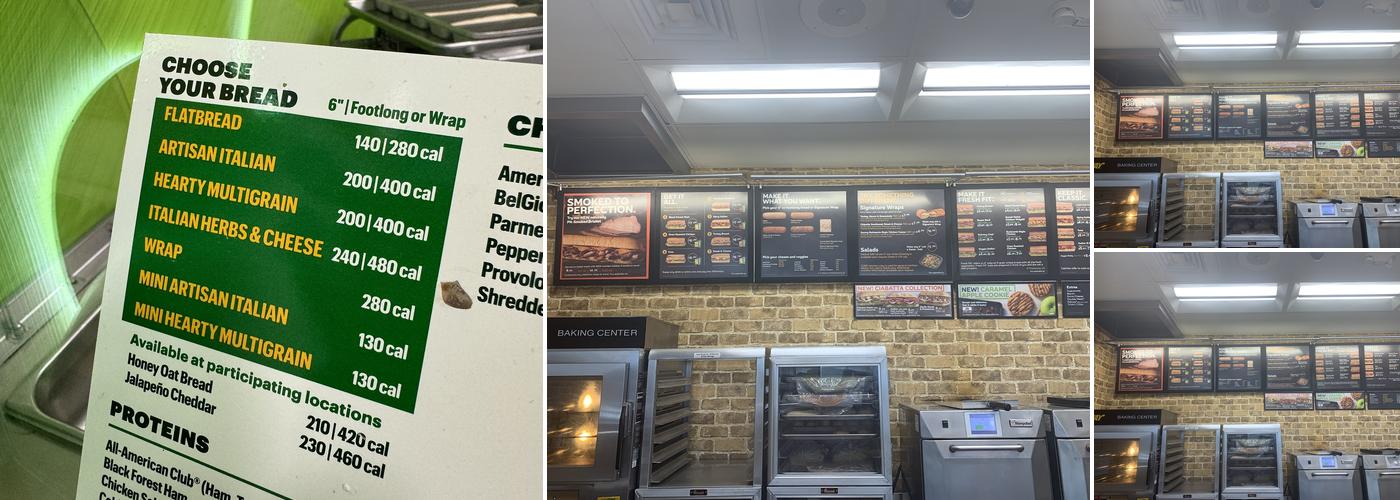 Subway Menu