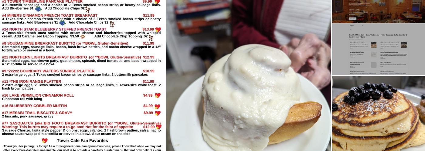 Tower Cafe Menu