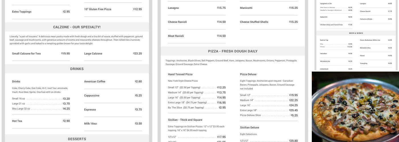 Mount Dora Pizza & Subs Menu