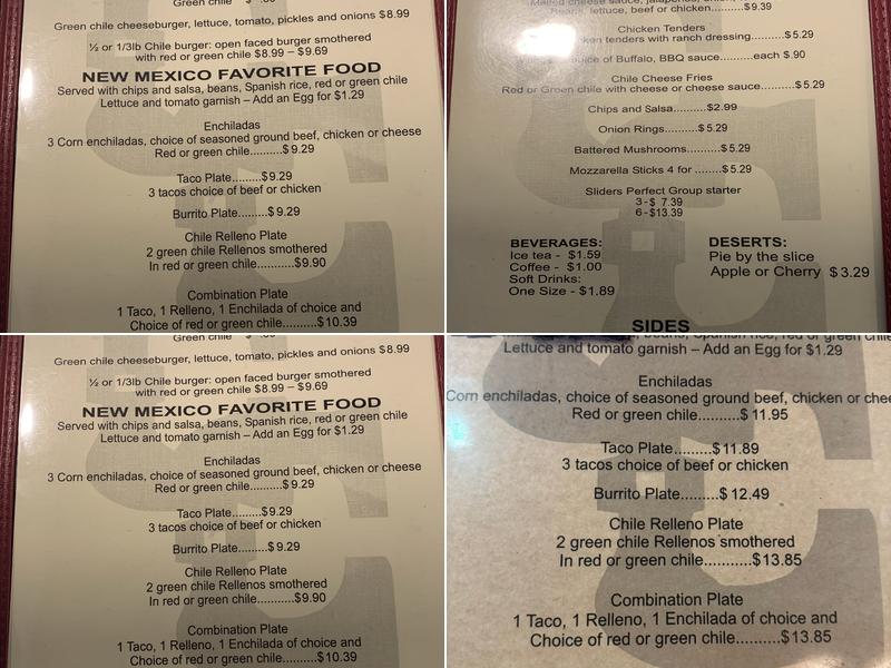Double C Diner Menu