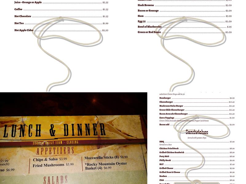 Mayhill Cafe & Hotel Menu