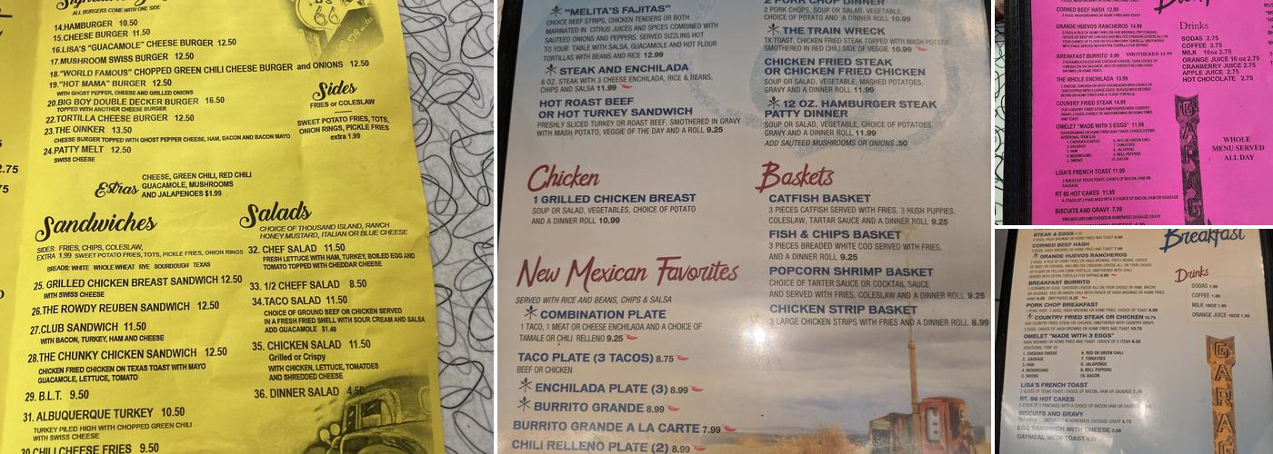 Lisa's Grill Menu