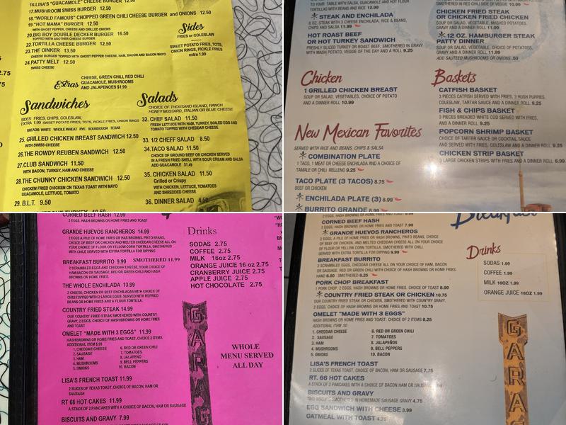 Lisa's Grill Menu