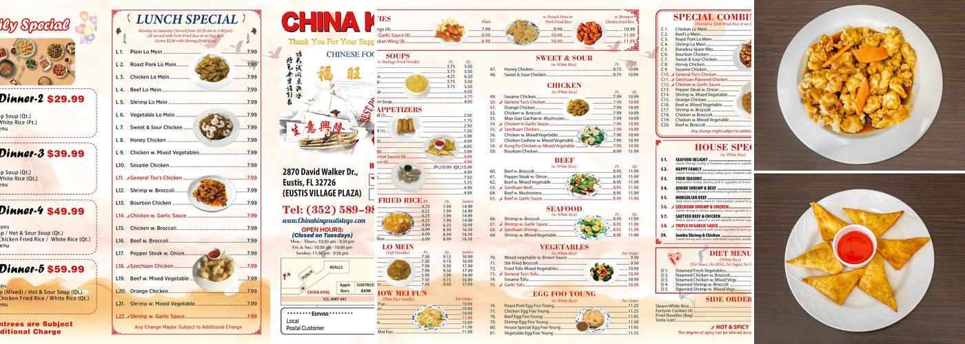 China King Menu