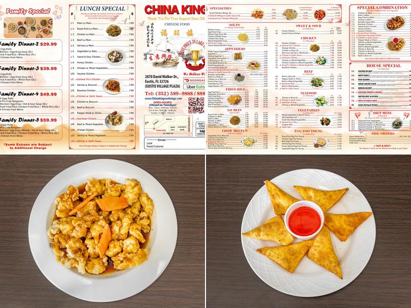China King Menu