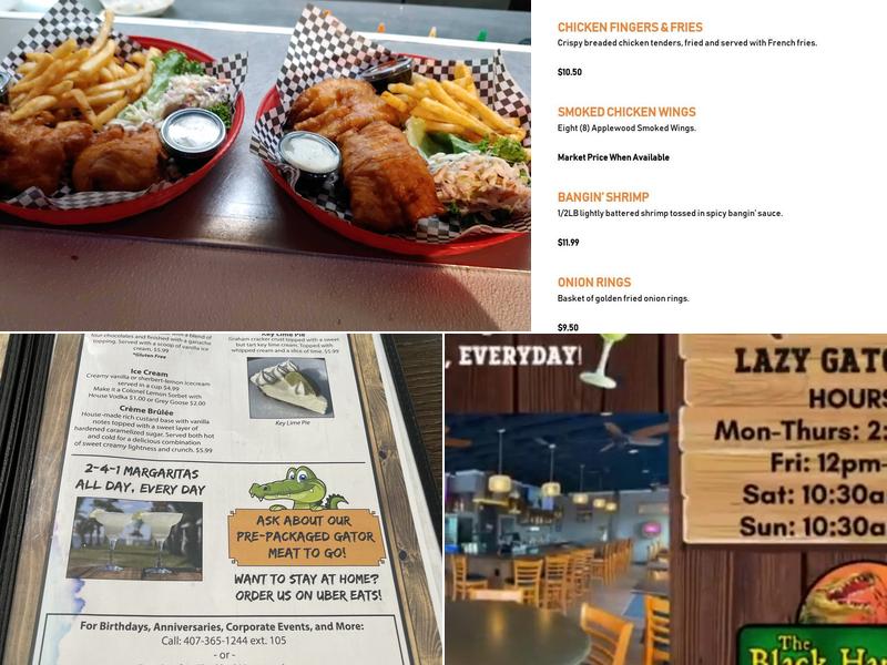 Black Hammock Restaurant Menu