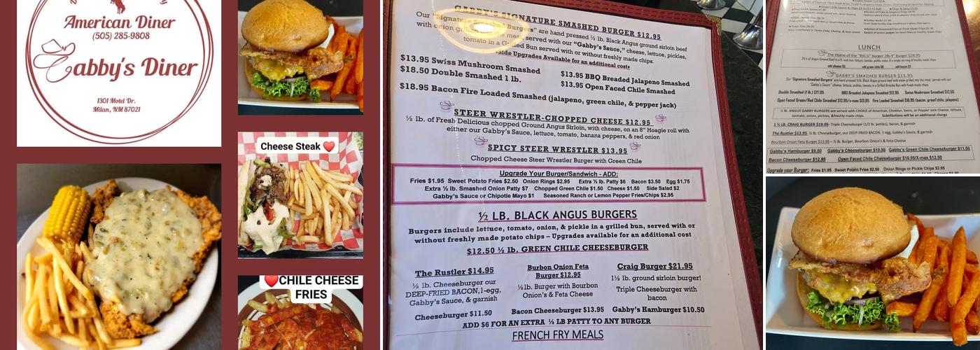 Gabbys Diner Menu