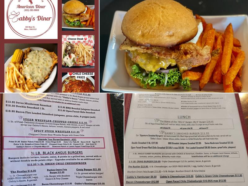 Gabbys Diner Menu