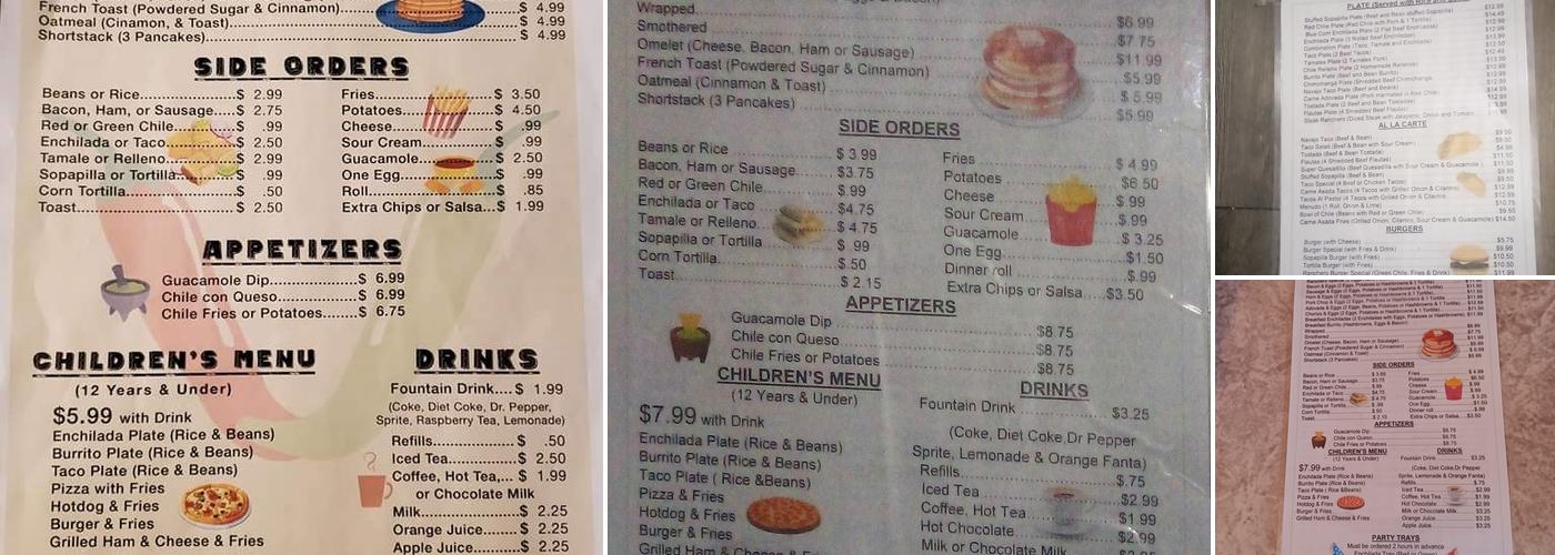 El Ranchero Cafe Menu