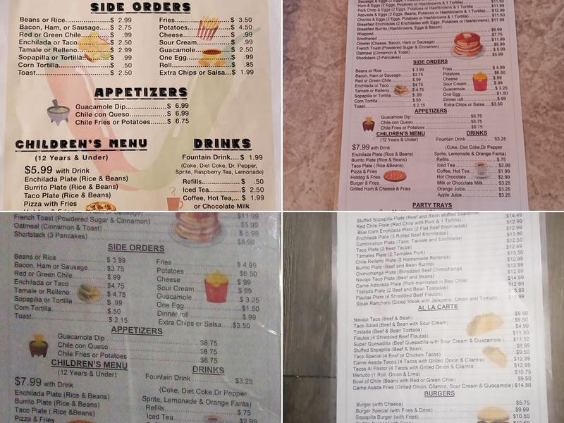 El Ranchero Cafe Menu