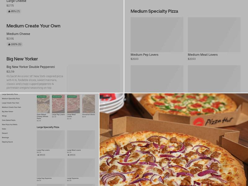 Pizza Hut Menu