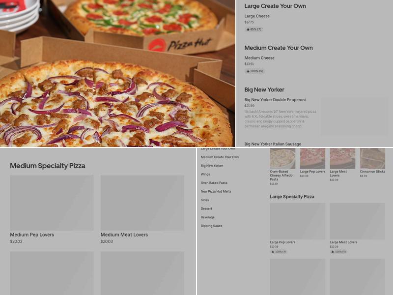 Pizza Hut Menu
