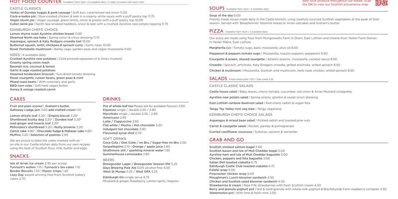 Red Coat Cafe Menu