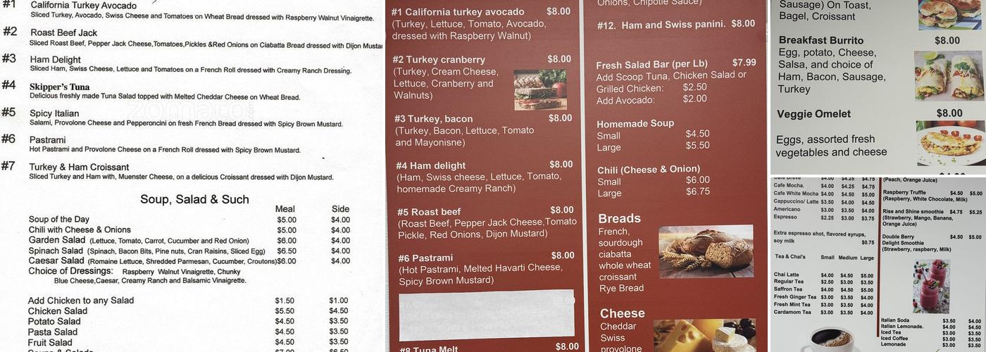 Café Joy at The Atrium Menu