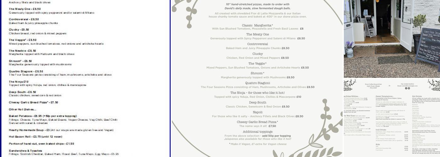 Flour Coffee Shop & Deli Menu