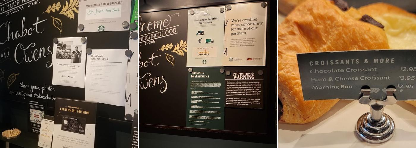 Starbucks Menu