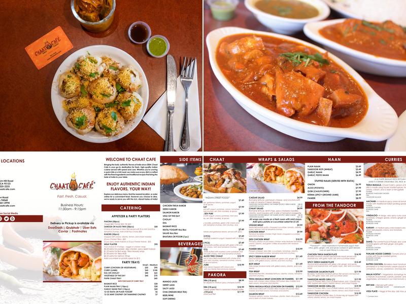 Chaat Cafe | Dublin Menu