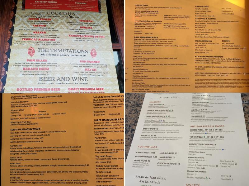 Azzula Menu