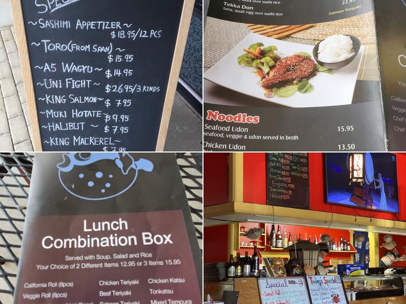 Wayne's Sushi Bistro Menu