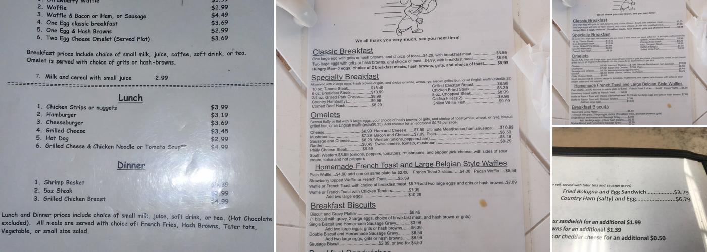 Mr Quick Restaurant Menu