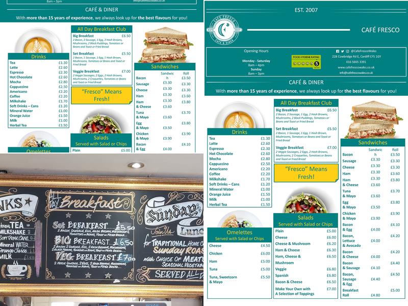 Cafe Fresco Menu