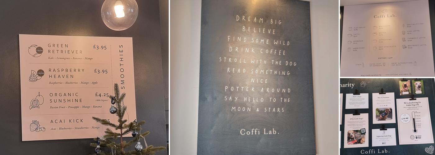 Coffi Lab Llandaff Menu