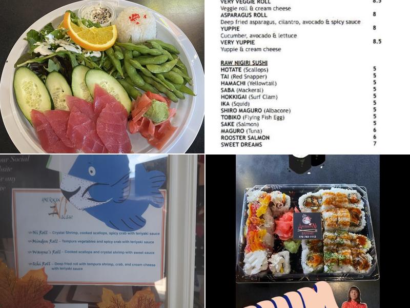 Amerikan Ni Sushi Menu