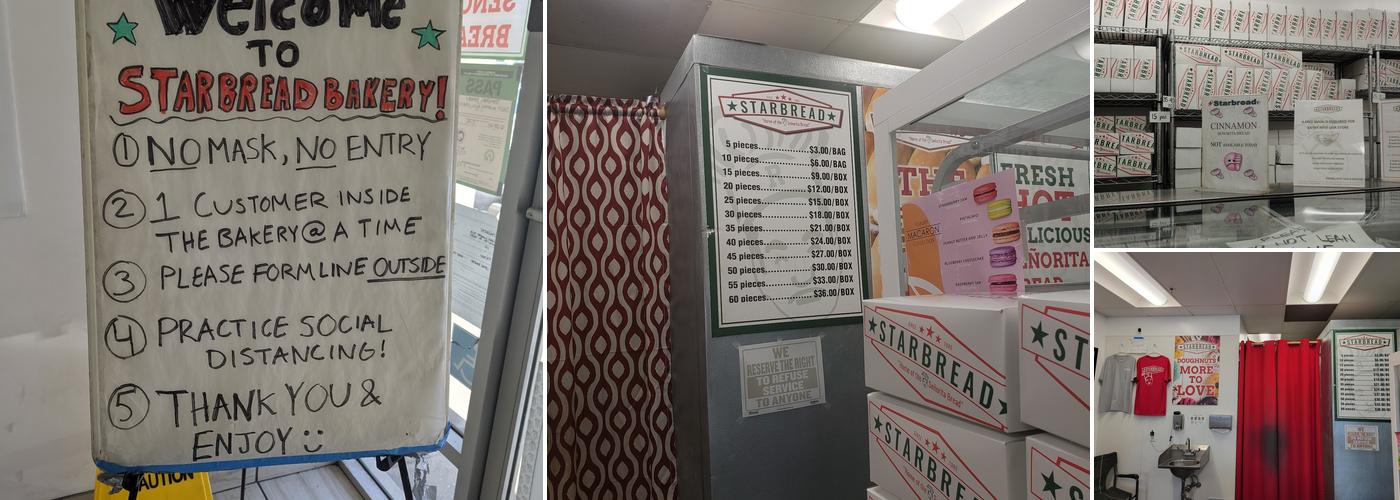 Starbread Bakery Menu