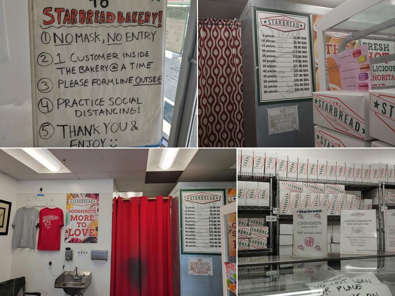 Starbread Bakery Menu